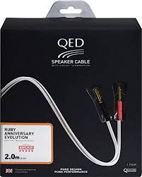 QED - Ruby Anniversary Evolution Terminated Speaker Cable (2.0 Mtr Pair)